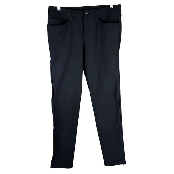 Lululemon ABC Pant Slim Warpstreme Black Men's Size 31 x 31 Excellent Condition - Picture 1 of 7
